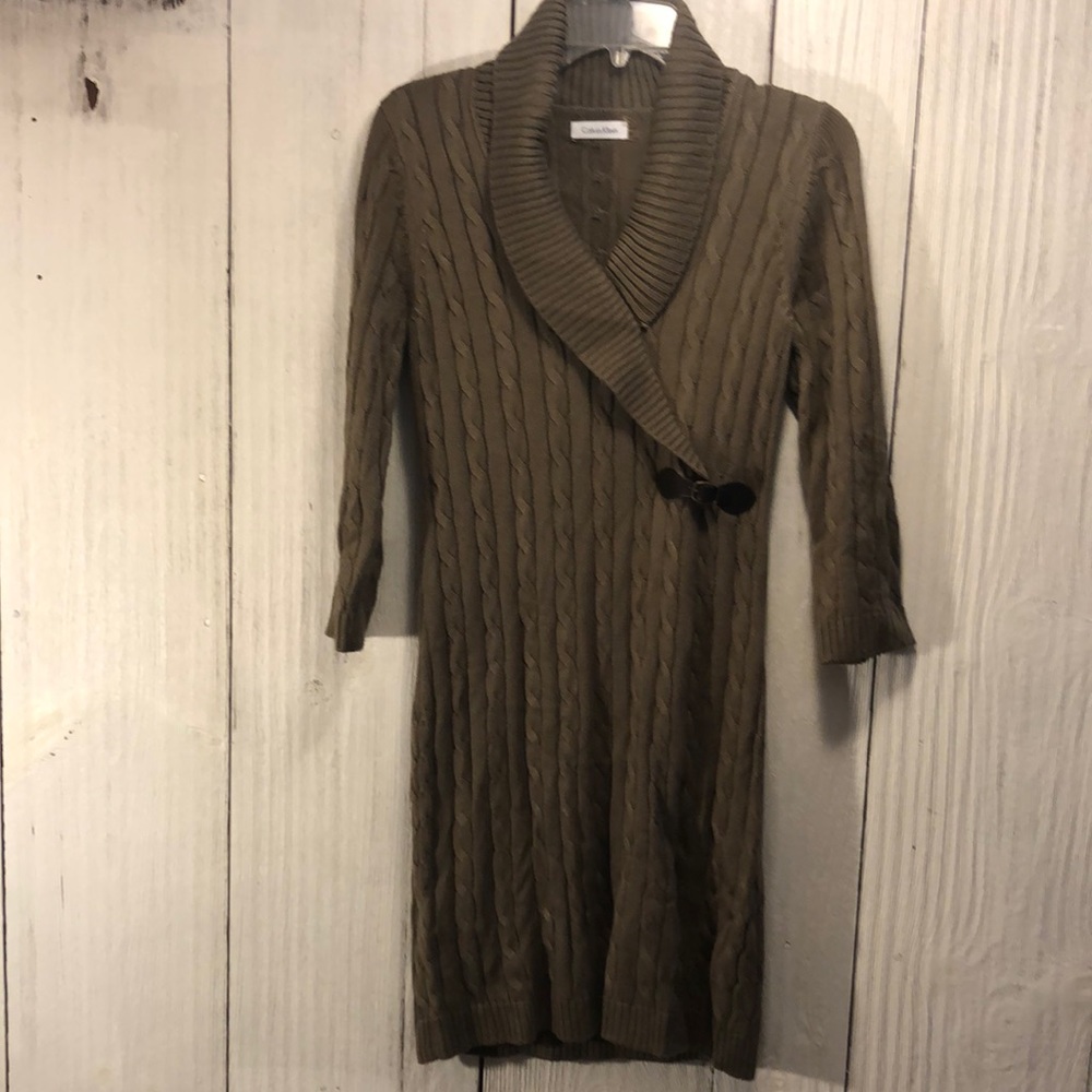 Calvin Klein Cable Knit sweater dress
